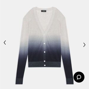 Theory linen blend cardigan